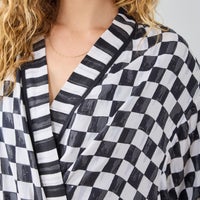 Courtly Flower Market Satin Robe