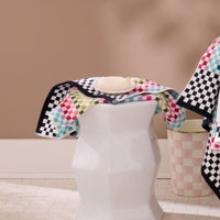 Rainbow Micro Check Hand Towel