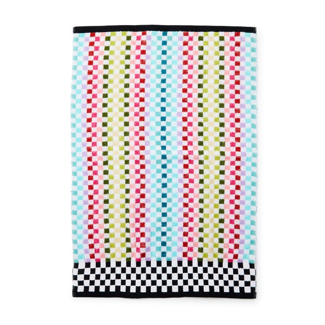 Rainbow Micro Check Hand Towel image number 2