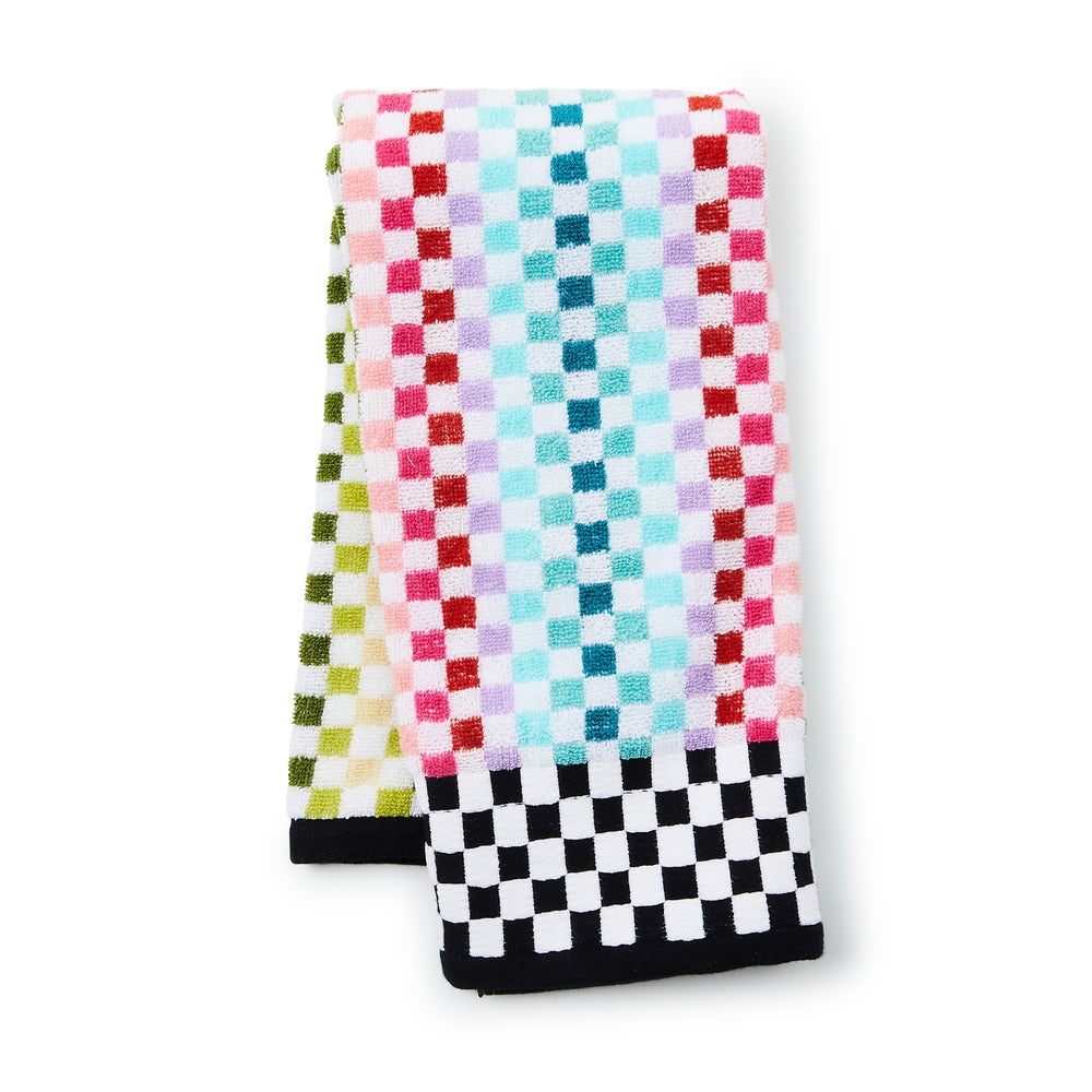 Micro Check Towel - Rainbow, Hand Towel mackenzie-childs Panama imagen 1