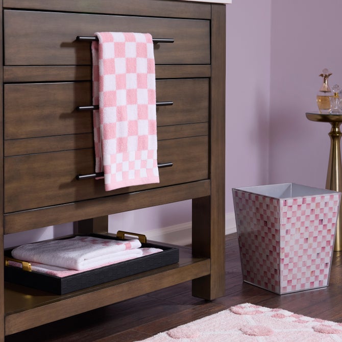 Rosy Check Hand Towel image number 4