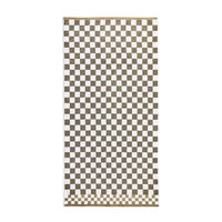 Mocha Check Bath Towel