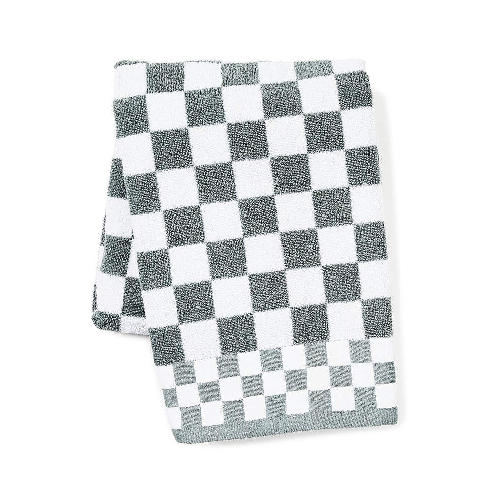Sterling Check Bath Towel mackenzie-childs Panama imagen 1