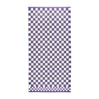 Plum Check Bath Towel