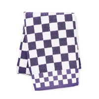 Plum Check Bath Towel