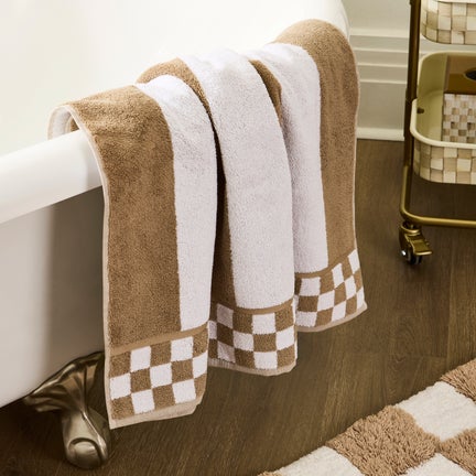 Mocha Stripe Bath Towel