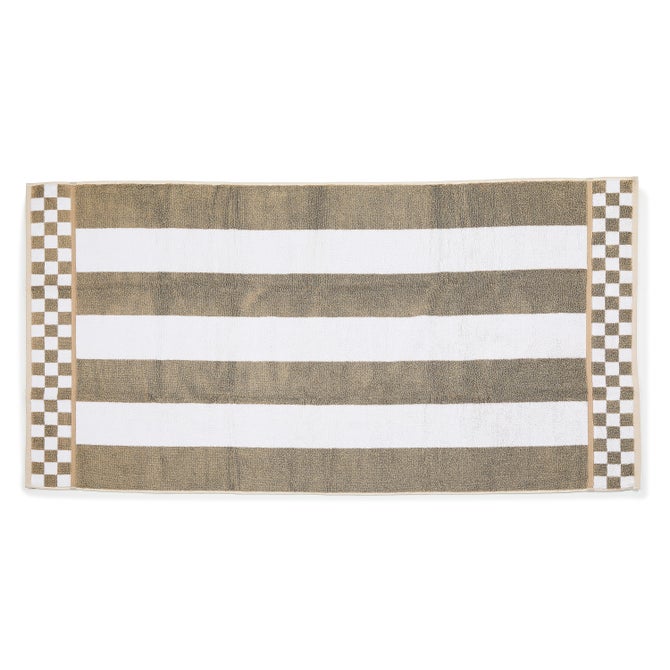 Mocha Stripe Bath Towel image number 2