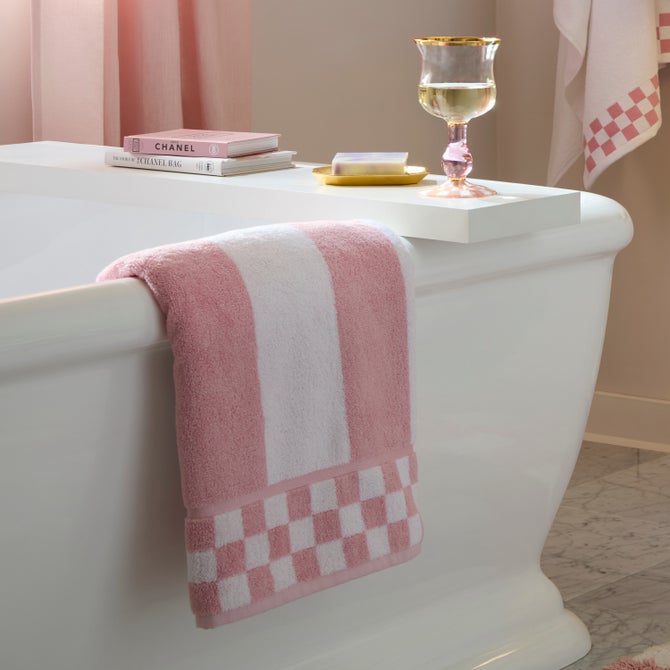 Rosy Stripe Bath Towel image number 3