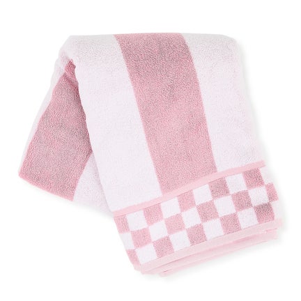 Rosy Stripe Bath Towel