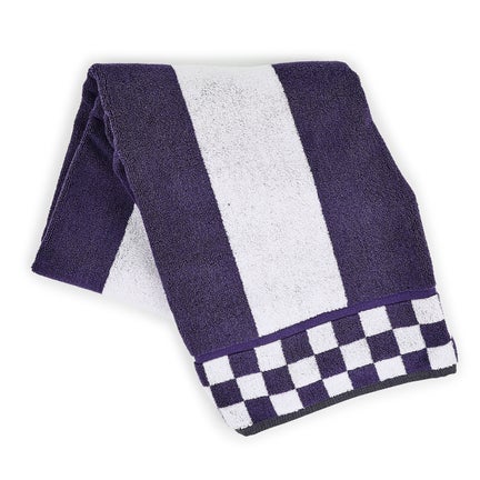 Plum Stripe Bath Towel
