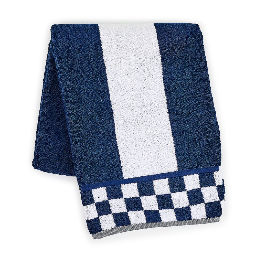 Navy Stripe Bath Towel mackenzie-childs Panama imagen 1