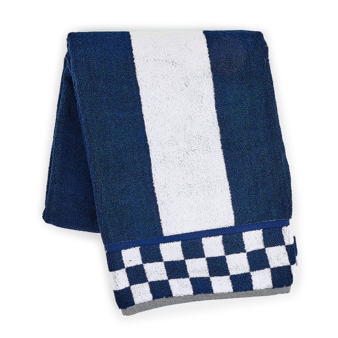 Navy Stripe Bath Towel image number 0