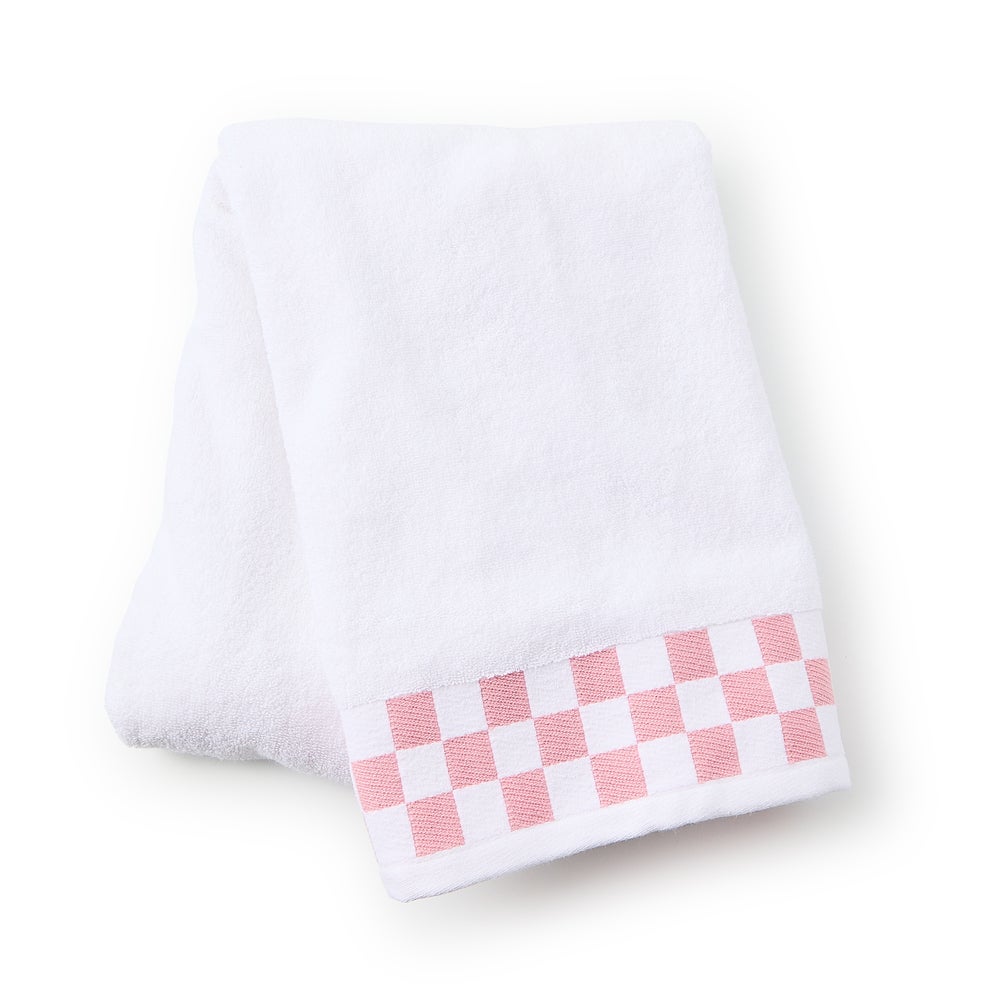 Bath Towel with Rose Check Border mackenzie-childs Panama imagen 1