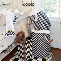 Black & White Check Hand Towel