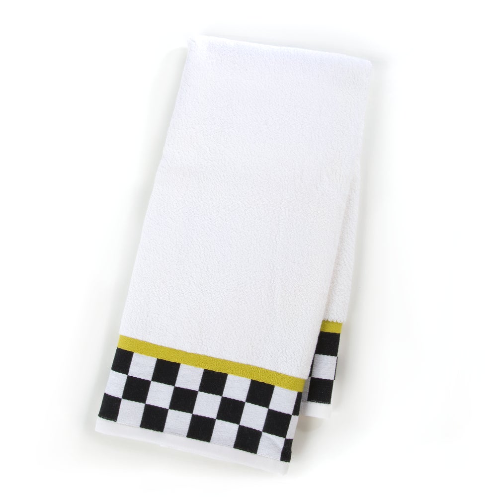 Black & White Check Hand Towel mackenzie-childs Panama imagen 1