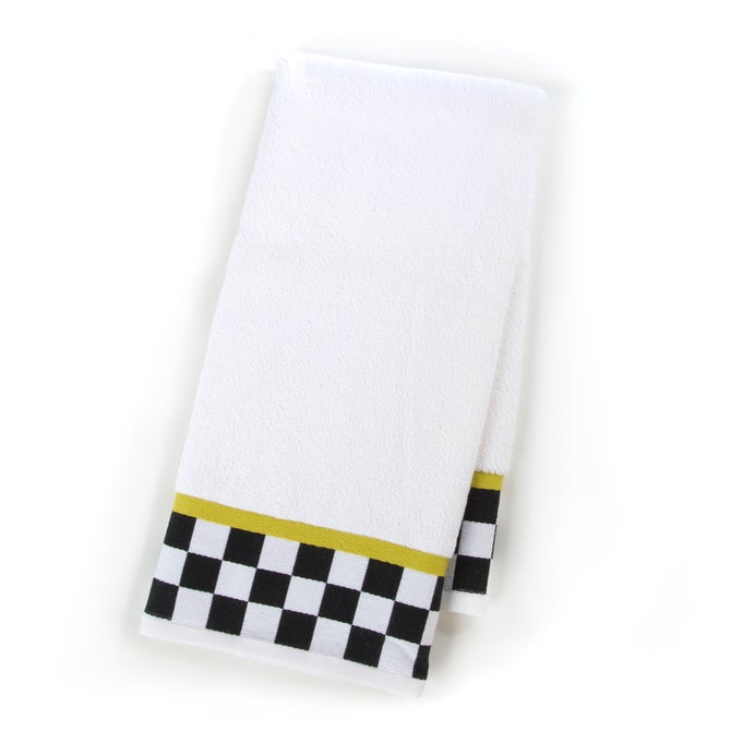 Black & White Check Hand Towel image number 0