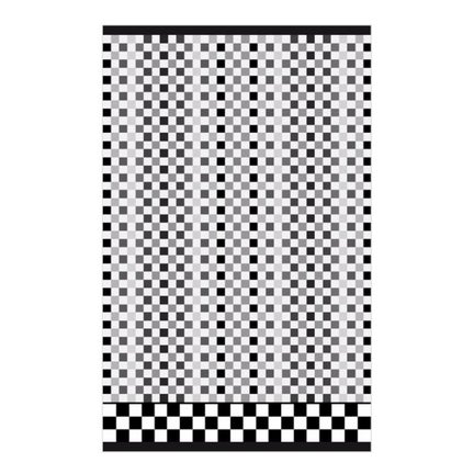 Micro Check Black & White Hand Towel