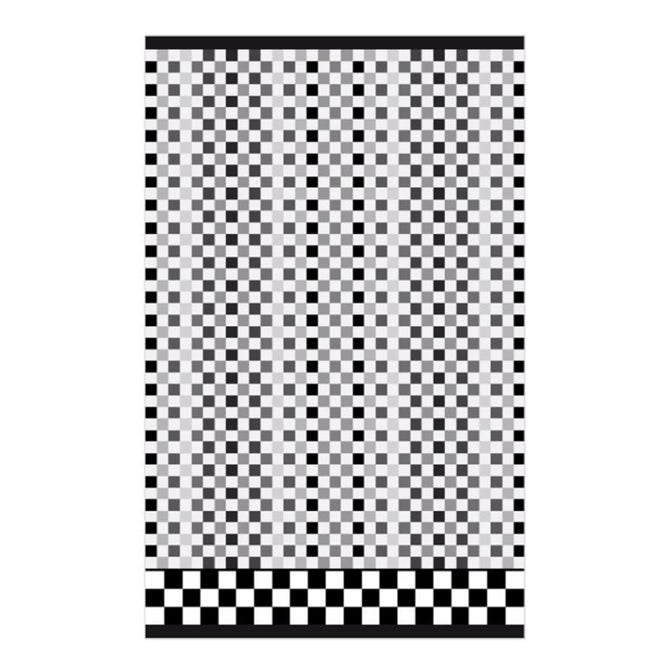 Micro Check Black & White Hand Towel image number 0