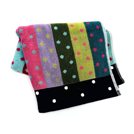 Stripe & Dot Confetti Hand Towel