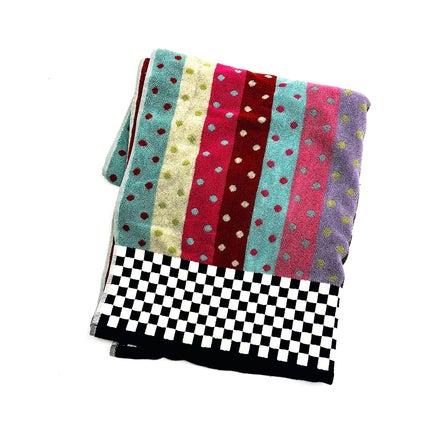 Stripe & Dot Confetti Bath Towel