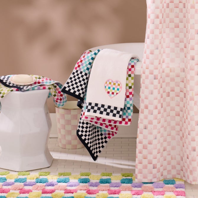 Rainbow Micro Check Bath Towel image number 4