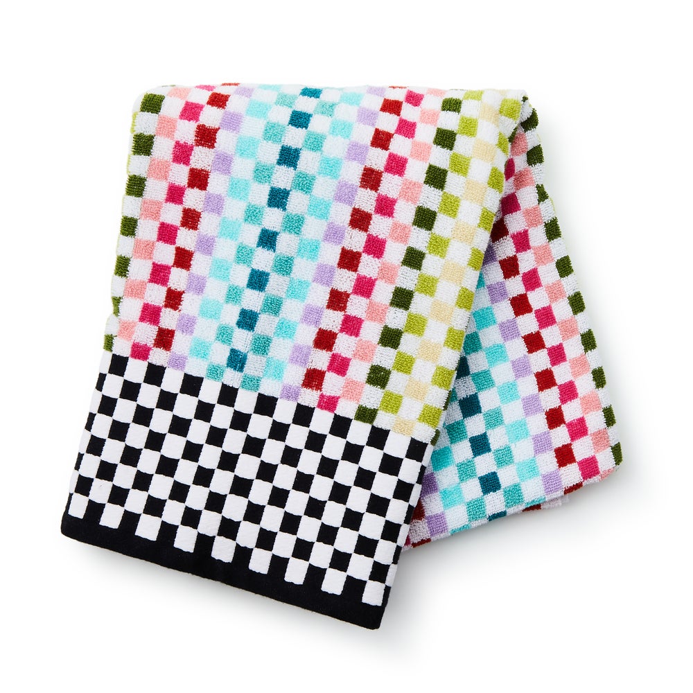 Micro Check Towel - Rainbow, Bath Towel mackenzie-childs Panama imagen 1