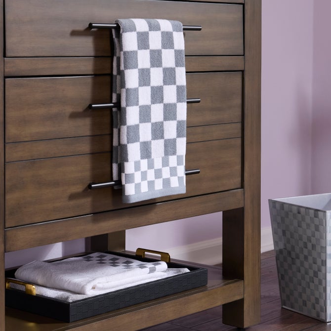 Sterling Check Hand Towel image number 3