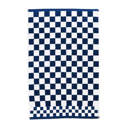 Navy Check Hand Towel