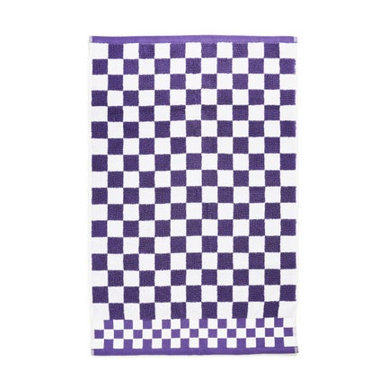 Plum Check Hand Towel