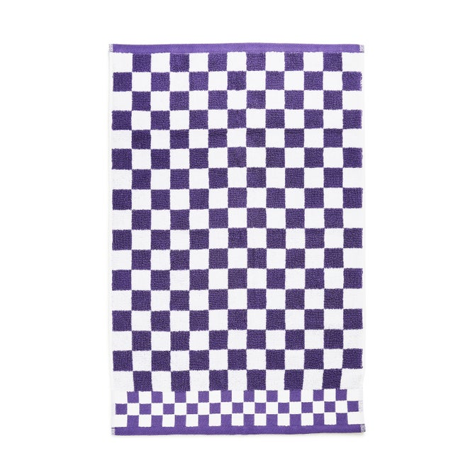 Plum Check Hand Towel image number 1