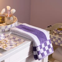 Violet Stripe Hand Towel