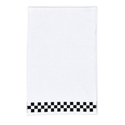Hand Towel with Black Check Border