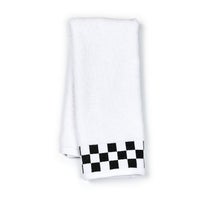 Hand Towel with Black Check Border