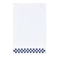 Hand Towel with Navy Check Border