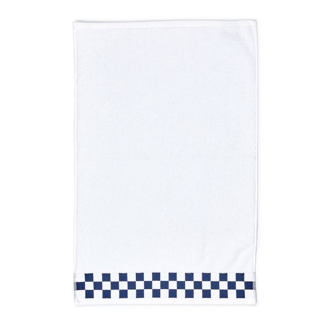 Hand Towel with Navy Check Border image number 2