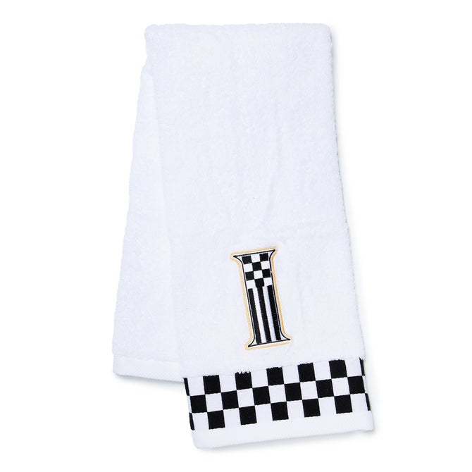 Monogram "I" Check Hand Towel image number 0