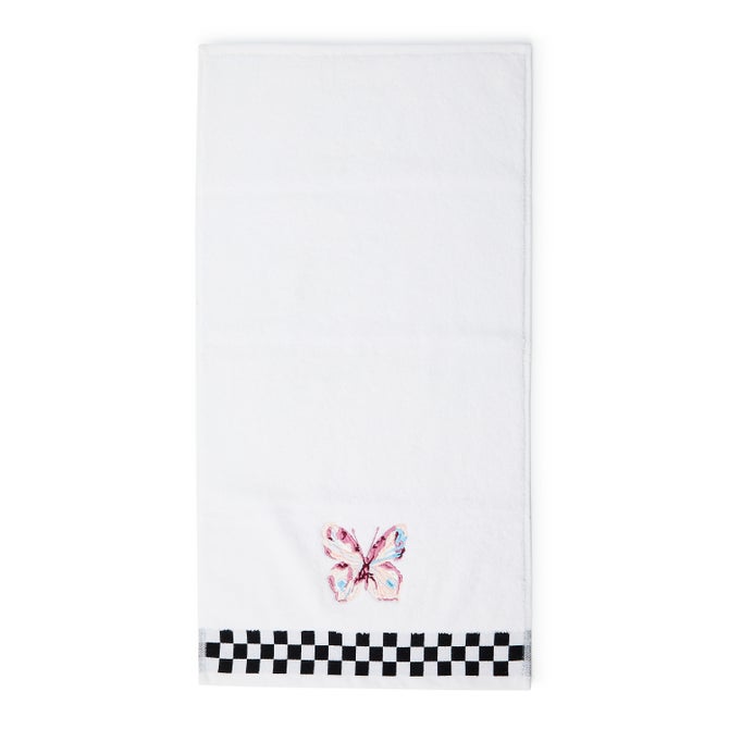 Eternity Butterfly Check Hand Towel image number 1
