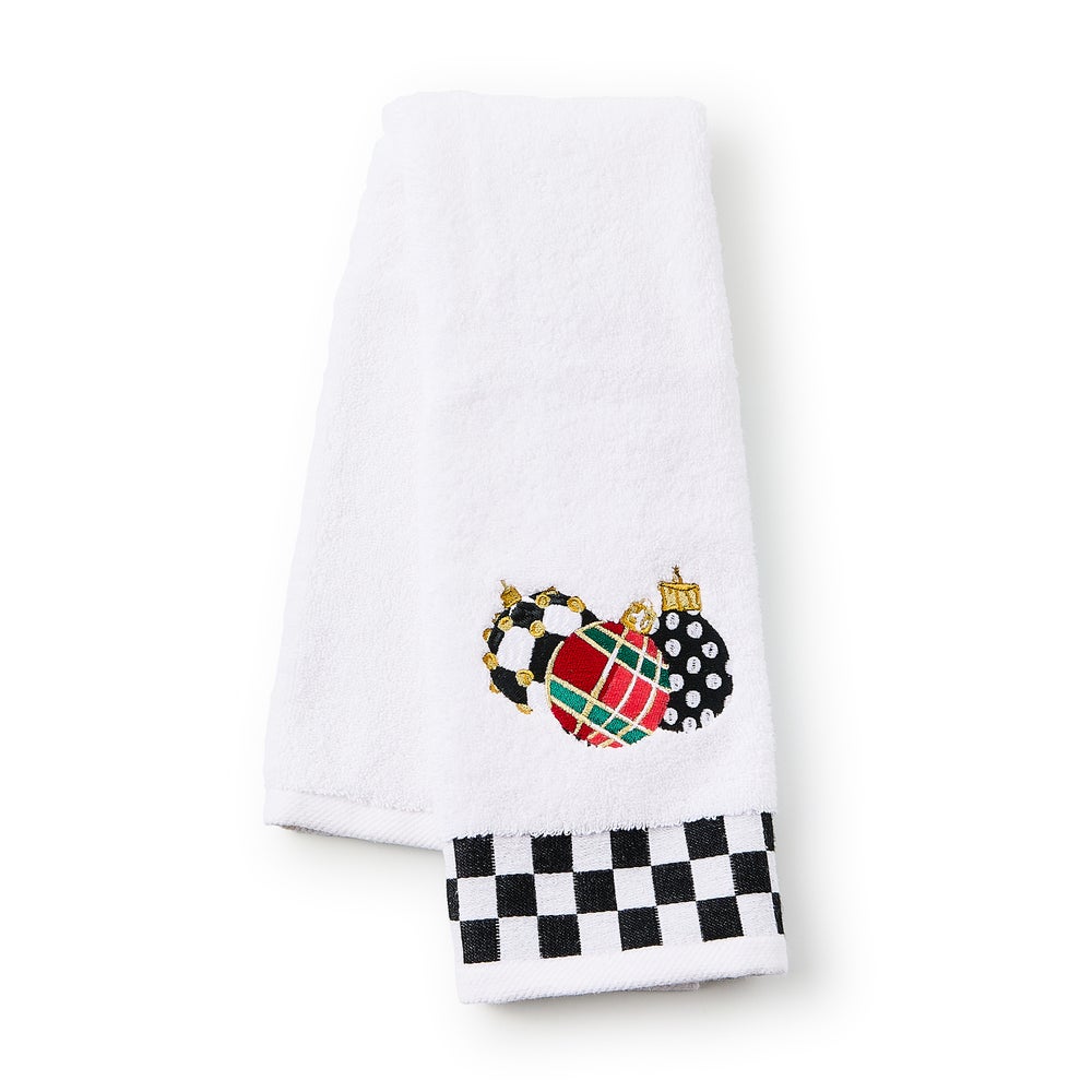 Deck the Halls Ornament Embroidered Hand Towel mackenzie-childs Panama imagen 1