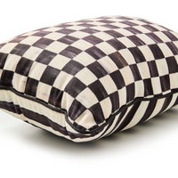 Courtly Check Printed Outdoor Lumbar Pillow