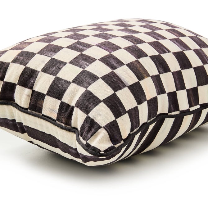 Courtly Check Printed Outdoor Lumbar Pillow image number 2