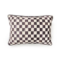 Courtly Check Printed Outdoor Lumbar Pillow
