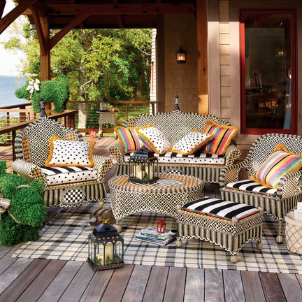 Courtyard Outdoor Throw Pillow