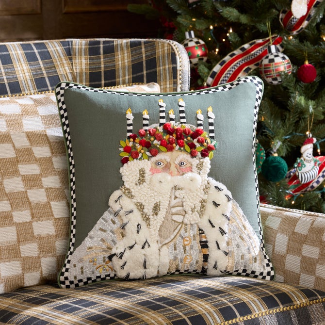 Farmhouse Santa Lucia Throw Pillow image number 1