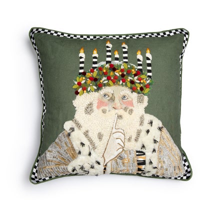 Farmhouse Santa Lucia Throw Pillow