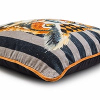 Autumnology Check Owl Throw Pillow