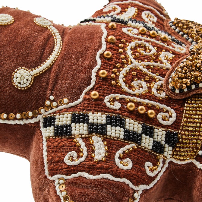 Gingerbread Girl Shaped Throw Pillow image number 2