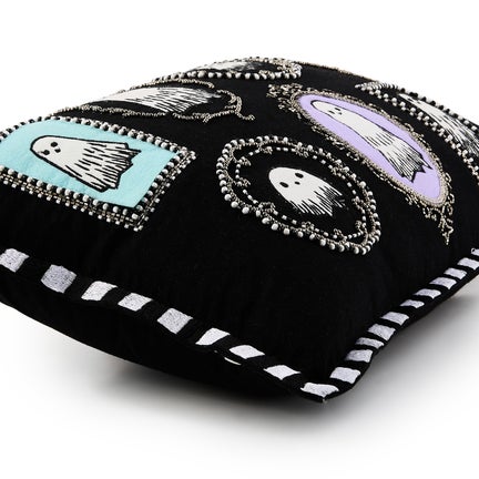 Ghost Family Portraits Lumbar Throw Pillow