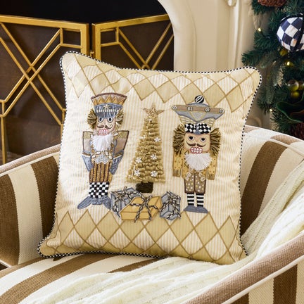 Glam Up Nutcracker Throw Pillow
