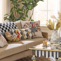 Checked Turkey Throw Pillow