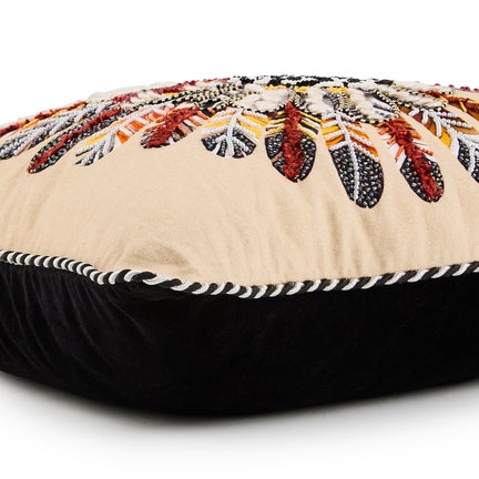 Checked Turkey Throw Pillow